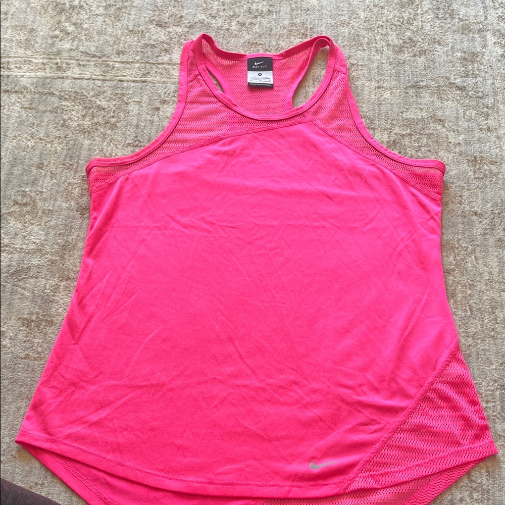 Nike Women's Vibrant Pink Racerback Tank Top